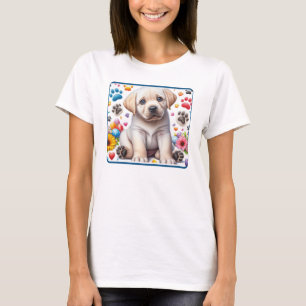 T-Shirt à chiot en costume de laboratoire doux