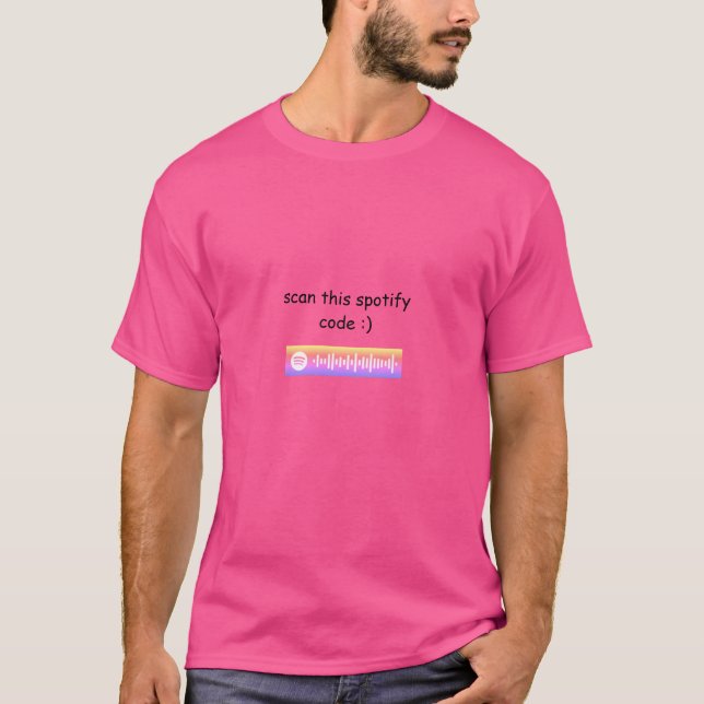 t-shirt à code spotify (Devant)