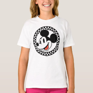 T-shirt À damiers classique Retro Mickey