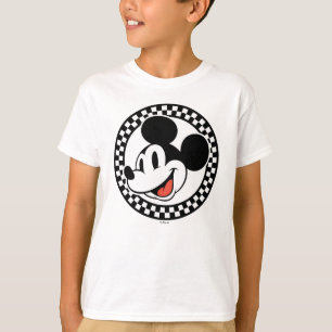T-shirt À damiers classique Retro Mickey