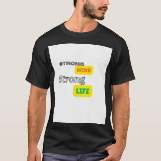T-shirt à demi-manches avec citation motivante
