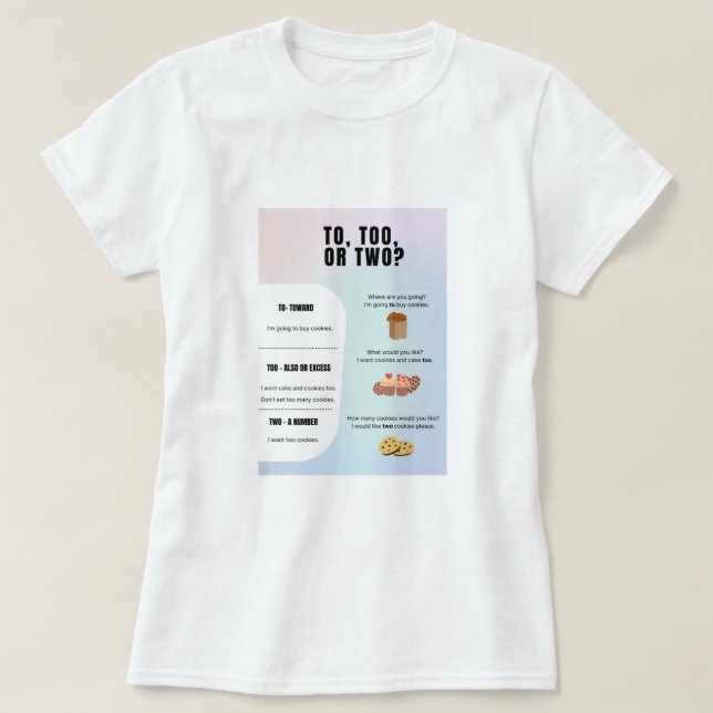 T-shirt À deux grammaires (Design devant)