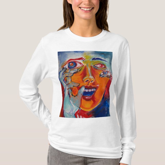 T-shirt à émotions mixtes (Devant)