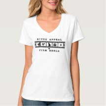 T-shirt à encolure en V pour femmes Kitty Appeal &
