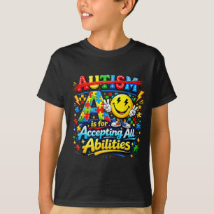 T-shirt A est pour accepter les capacités sensibilisation