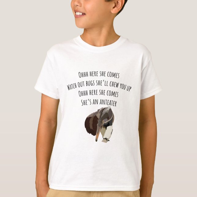T-shirt A est pour Anteater (Devant)