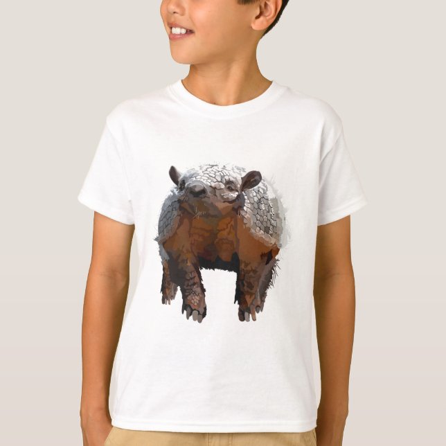T-shirt A est pour Armadillo (Devant)