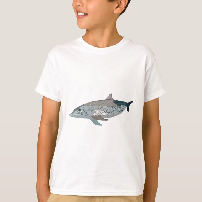 T-shirt A est pour dauphin tacheté de l'Atlantique (Devant)