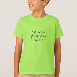 T-shirt A est pour l'asp