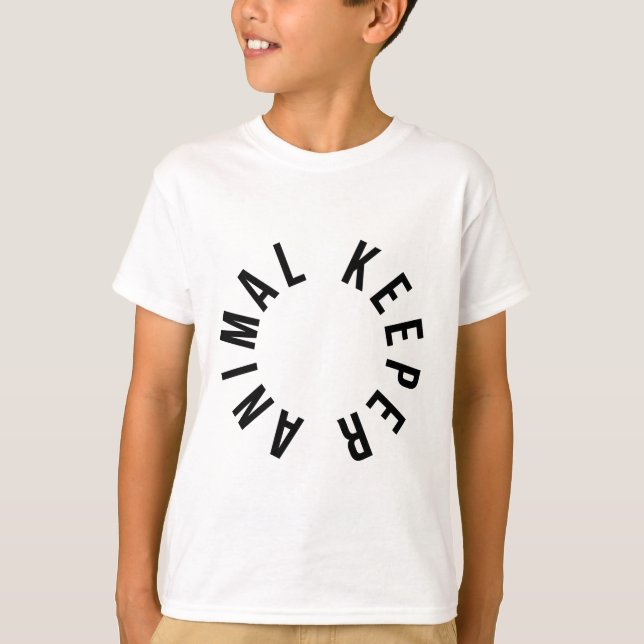 T-shirt A est pour le gardien d'animaux (Devant)