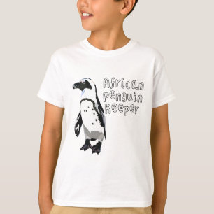 T-shirt A est pour le gardien de pingouin africain