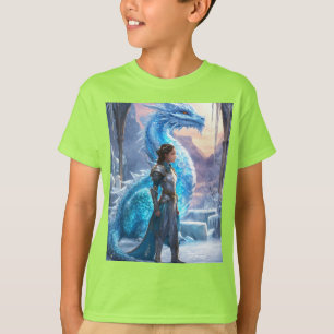 T-shirt "A Frozen Bond : The Silver Warrior and Her Dragon
