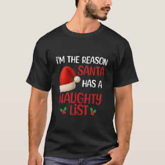 T-shirt A funny Christmas naughty list design