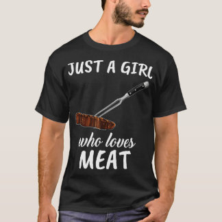T-shirt "A Girl Who Loves Meat"
