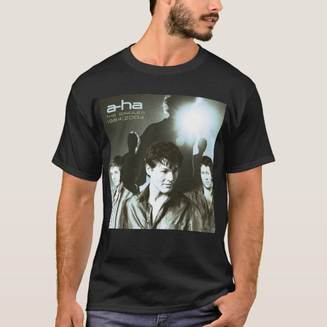 T-shirt A-ha - Collection des célibataires définitifs 1984 (Devant)