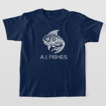 A.I. Fishies Chemise blanche design