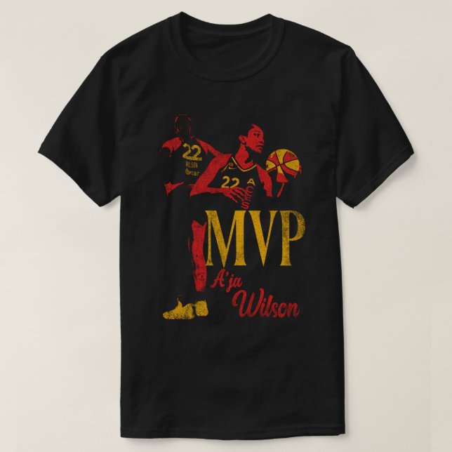 T-shirt A_ja Wilson MVP Las Vegas Aces WNBA (Design devant)