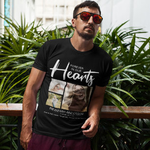 T-shirt À jamais dans nos cœurs   Funérailles