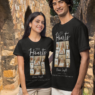 T-shirt À jamais dans nos cœurs Mémorial de collage phot