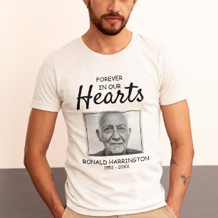 T-shirt À jamais dans nos cœurs   Service de mémorial phot