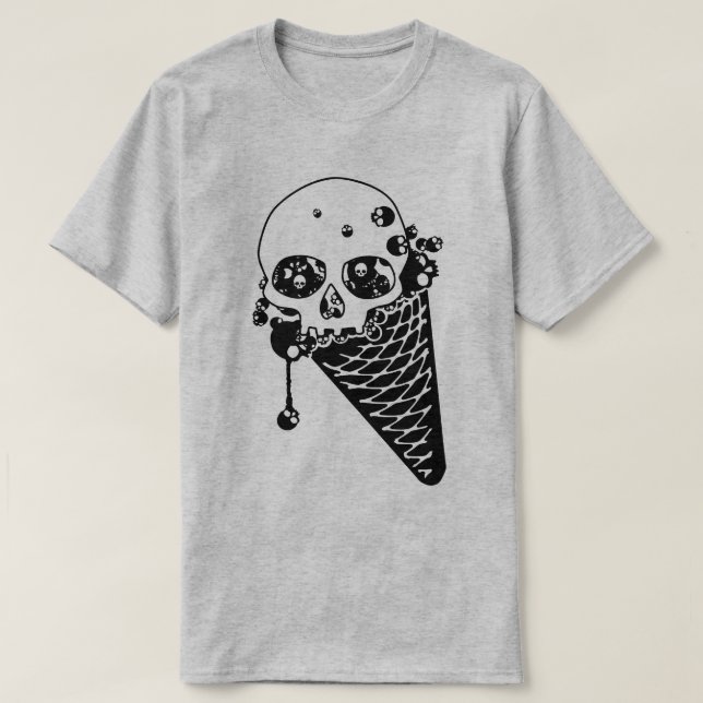 T-shirt à la crème glacée maléfique (Design devant)