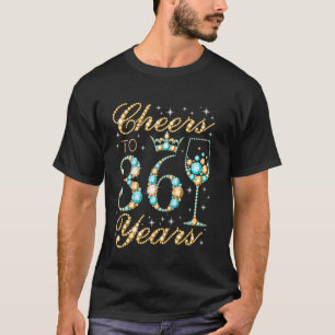 T-shirt À la fête des 36 ans 36e anniversaire Femme prince