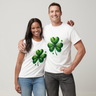 T-Shirt à la feuille de trèfle de la Saint-Patrick