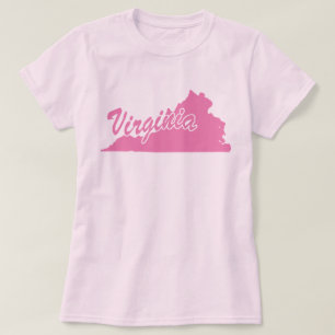 T-shirt à la forme de l'État de Virginie