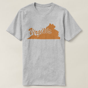 T-shirt à la forme de l'État de Virginie