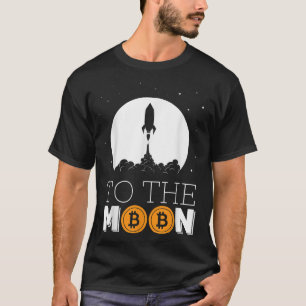 T-shirt À la Lune Bitcoin Rocket démarre pour Crypto curre