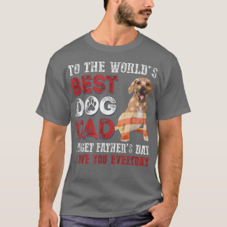 T-shirt À la meilleure Fête des pères de papa chien du mon