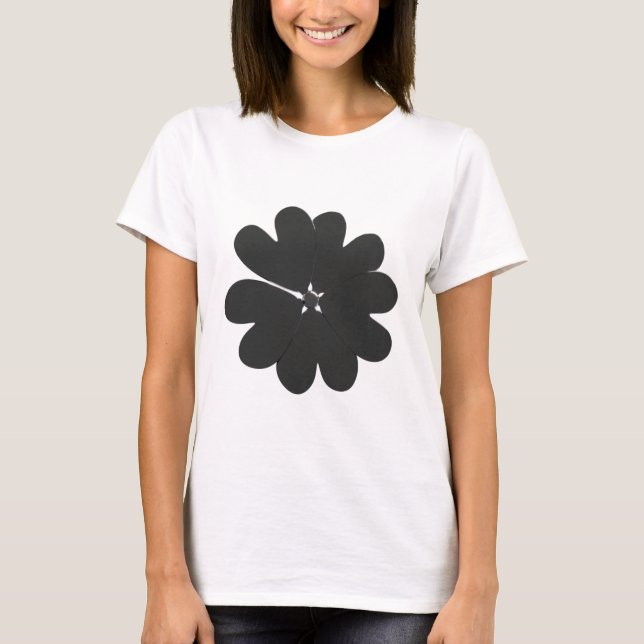 T-shirt à la mode en métal argenté (Devant)