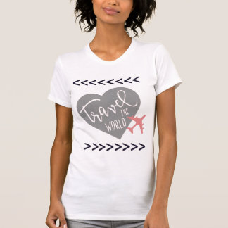 T-shirt À la mode, femmes, dames, tee-shirt de voyage.