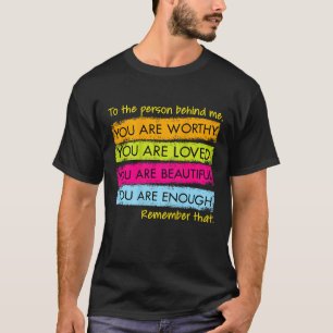 T-shirt À La Personne Derrière Moi Vous Êtes Extraordinair