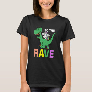 T-shirt À la Rave Dinosaur Unicorn EDM Music Rave Techno