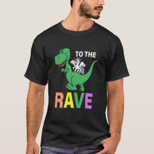 T-shirt À la Rave Dinosaur Unicorn EDM Music Rave Techno