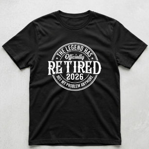 T-shirt À la retraite depuis 2026, plus mon problème
