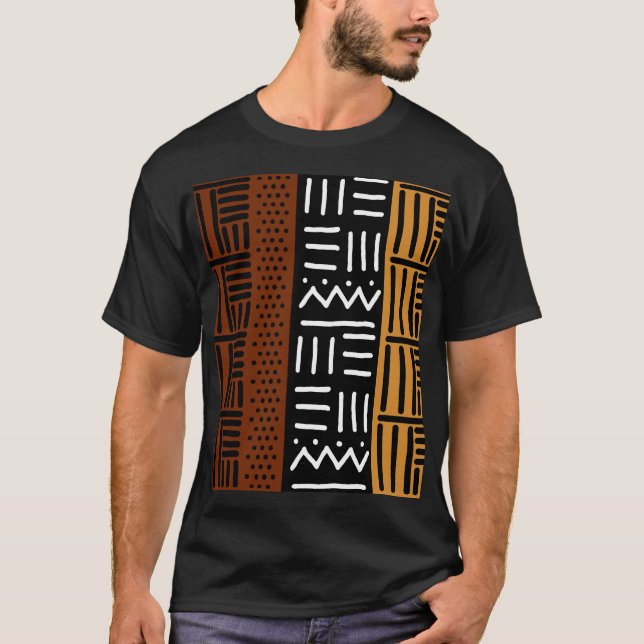 T-shirt à l'africaine en boue (Devant)