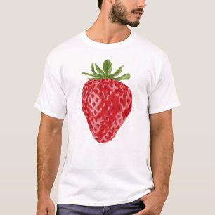 T-Shirt à l'aquarelle de fraise