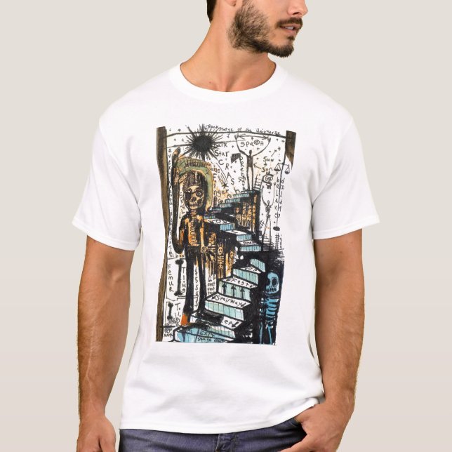 T-shirt À l'arrière plan de l'univers (Devant)