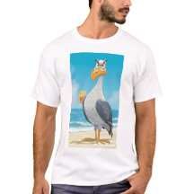 T-Shirt à l'attitude de mouette