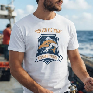 T-shirt à l'emblème de l'équipe de pêche sportive 