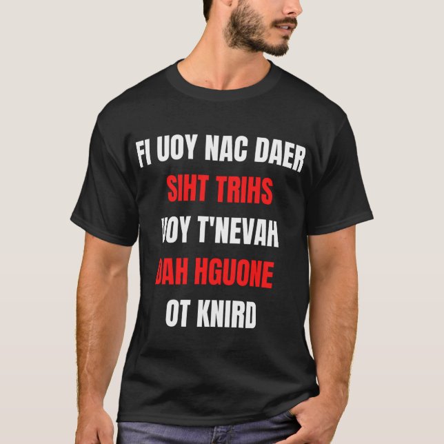 T-shirt à l'envers (Devant)