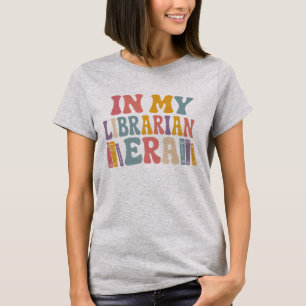 T-shirt À l'ère de ma bibliothécaire Rétro Groovy Amoureux