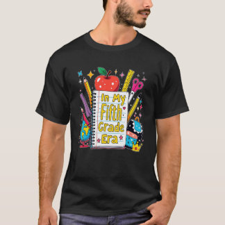 T-shirt à l'ère de ma cinquième année Enseignant Enfants 5