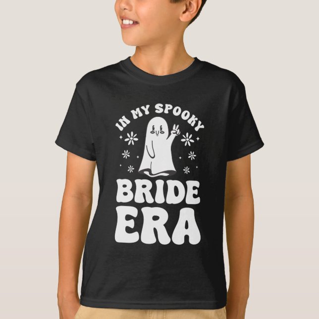T-shirt À l'ère de ma mariée effrayante Halloween Bachelor (Devant)