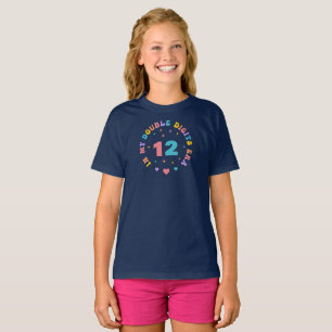 T-shirt À l'ère de mes doubles chiffres personnalisés