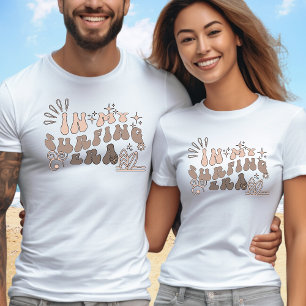 T-shirt À l'ère de mon surf texte personnalisé sur le dos