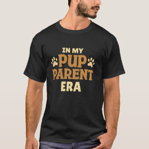 T-shirt À l'ère de parent de chiot mignon patte maman anim