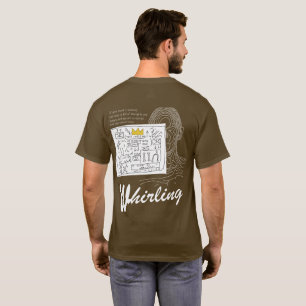 T-Shirt à l'impression graphique abstraite « tourb